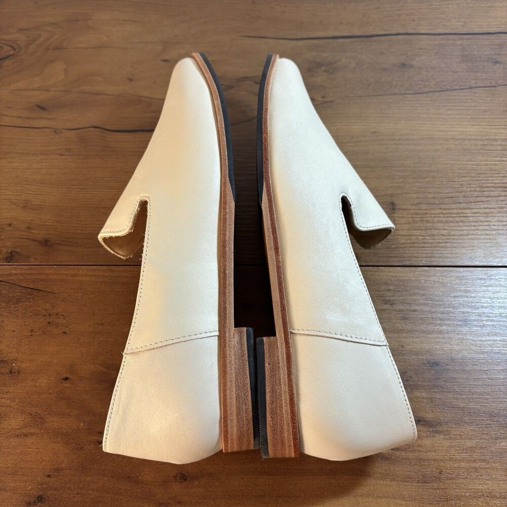 PATINA Portland Leather Premium Pointed Flats Shoes Bone White Women's Size 9.5 - Picture 6 of 10